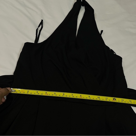 Anthropologie Black Halter Jumpsuit - Picture 11 of 14